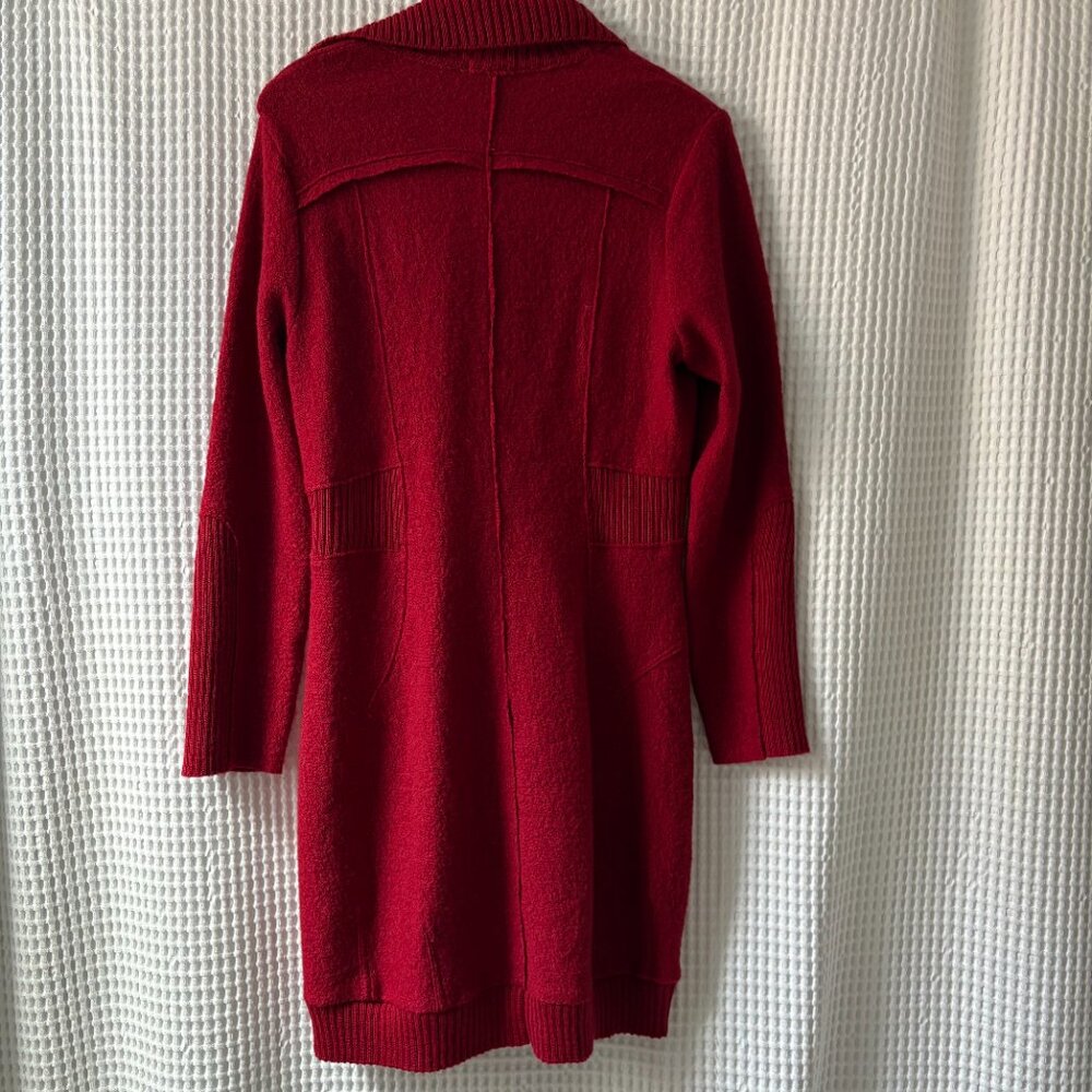 Stella Carakasi small Talk of the Town red boiled wool jacket in pomodoro red - Picture 6 of 7